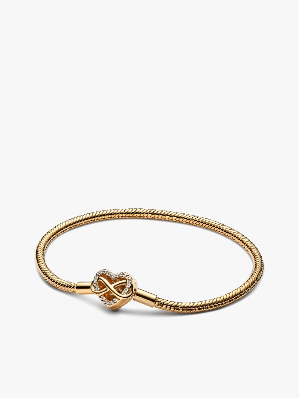 Heart Clasp Snake Chain Bracelet