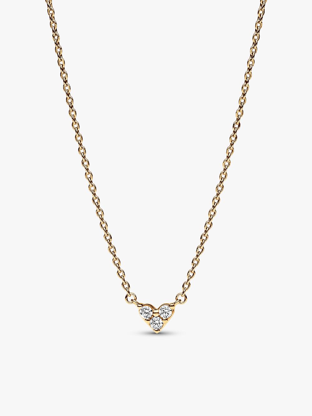 Sparkling Heart Collier Necklace